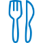 fork and plate icon