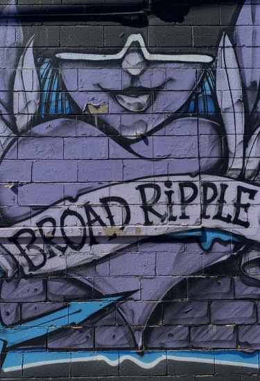 Broad Ripple wall art in Indianapolis