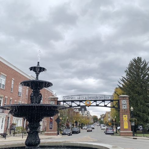 Carmel Arts and Design Entrance with Fountain