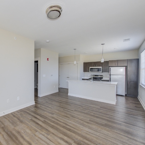 City Flats Walnut Living Room