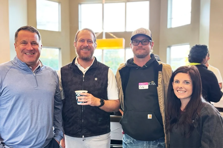 group of employees from JCH posing for the camera