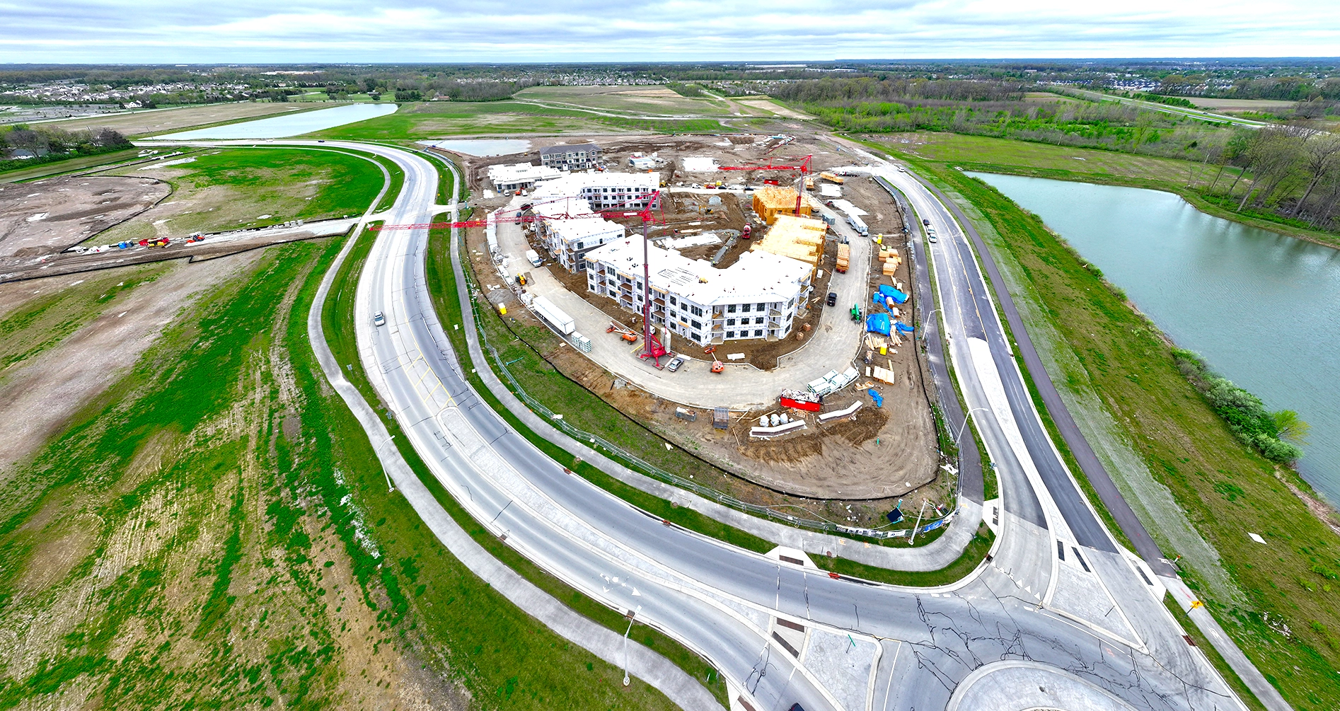 Bird eye view of Hyde Park Towns and Flats